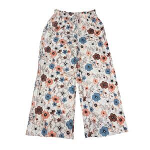 NWOT Floral Wide Leg Pants Women’s Lounge XL